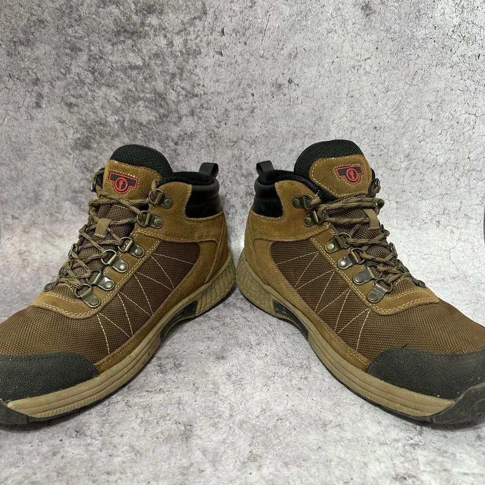 Orthofeet Hunter Hiking Boots Mens 11.5 Brown Orthopedic Leather Suede Outdoor